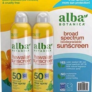 Alba Botanica Hawaiian Sunscreen SPF 50 2-pack